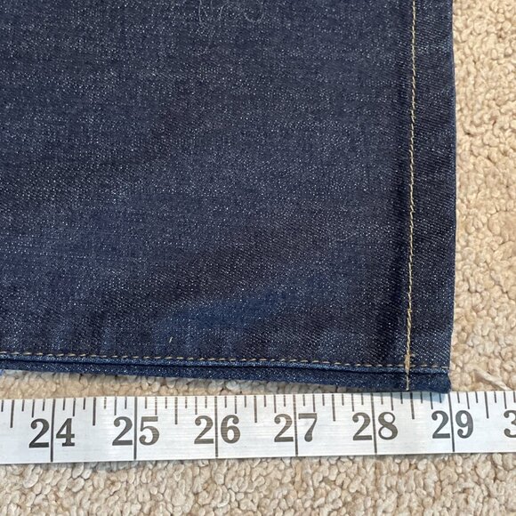 DL 1961 Vince Casual Straight Jeans Size 38X29 Mid Rise Dark Wash Stretch - Picture 6 of 11